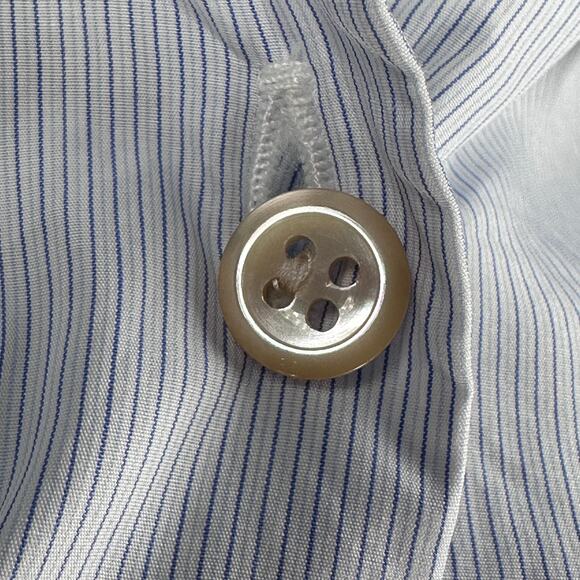 Isabel Marant Shirt Women’s 34 Blue Striped Cotton Long Sleeve Button-Up US 2 - Picture 11 of 11